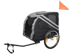 Flamingo Doggy Liner Juliette Grey Hundefahrradanhänger< Hundefahrradanhänger