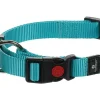Flamingo Ziggi Turquoise Halsband - L< Sicherheit & Leinen