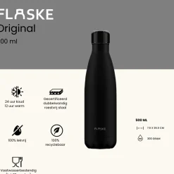 Flaske 500 ml Trinkflasche aus Edelstahl - Night< Thermosflaschen