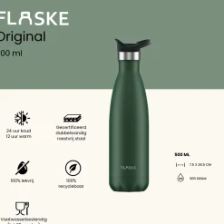 Flaske Thermosflaschen-500 ml Trinkflasche aus Edelstahl - Moss
