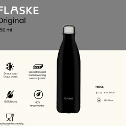 Flaske Thermosflaschen-750 ml Trinkflasche aus Edelstahl - Night