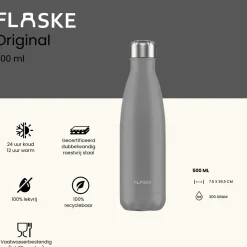 Flaske Thermosflaschen-500 ml Trinkflasche aus Edelstahl - Stone