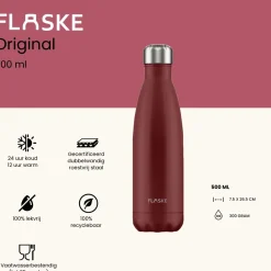 Flaske Thermosflaschen-500 ml Trinkflasche aus Edelstahl - Lava