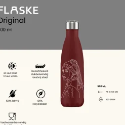 Flaske Thermosflaschen-500 ml Trinkflasche aus Edelstahl - Lady