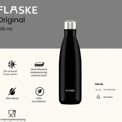 Flaske Thermosflaschen-500 ml Trinkflasche aus Edelstahl - Night