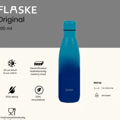 Flaske 500 ml Trinkflasche aus Edelstahl - Gradient Skye< Thermosflaschen