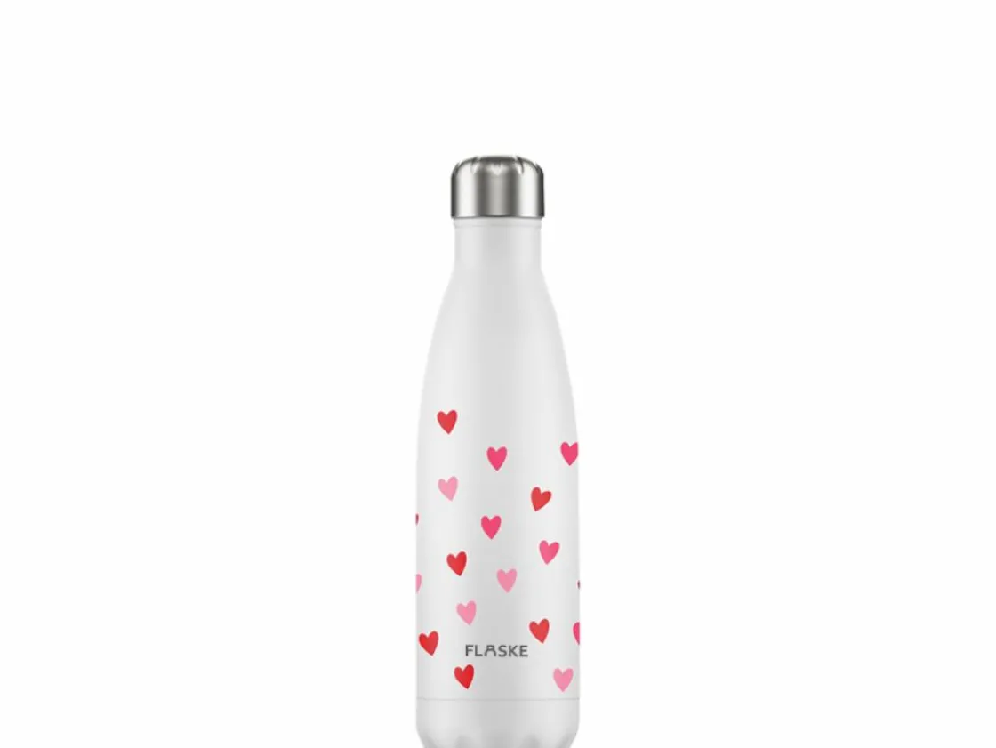Flaske Thermosflaschen-500 ml Trinkflasche aus Edelstahl - Hearts