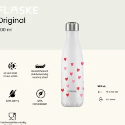 Flaske Thermosflaschen-500 ml Trinkflasche aus Edelstahl - Hearts