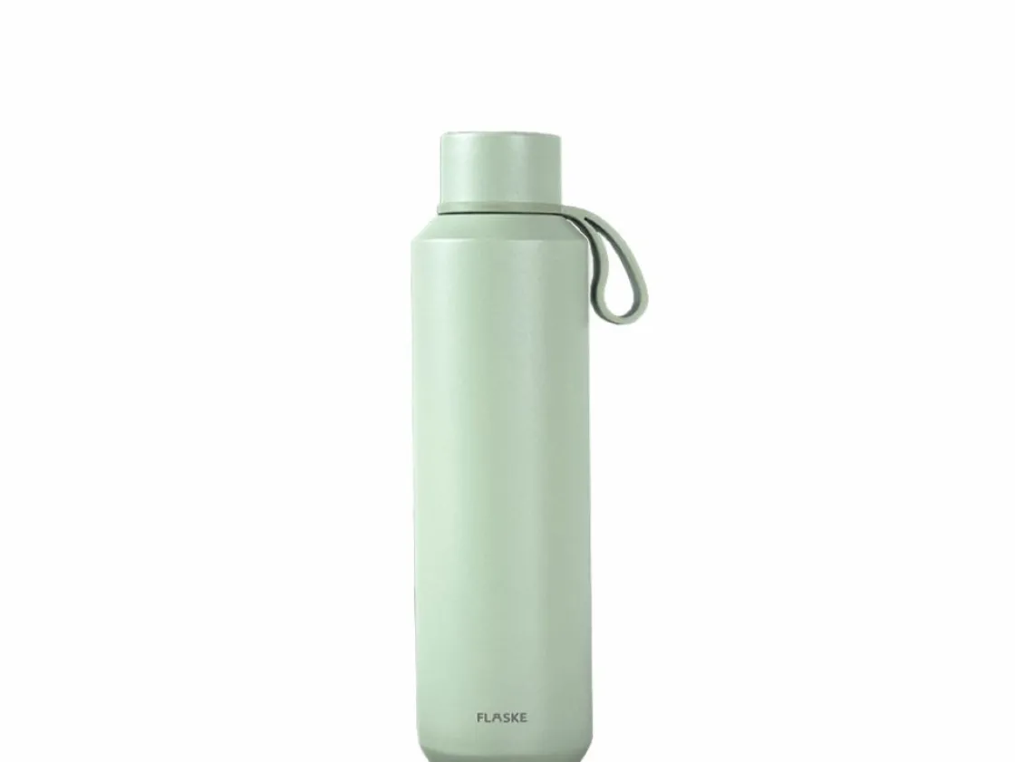Flaske Thermosflaschen-600 ml Trinkflasche aus Edelstahl - Olive