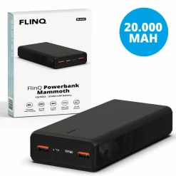 FlinQ Powerbanks^20.000 mAh Powerbank - Black
