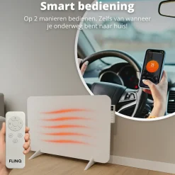 FlinQ Elektroheizungen|Elektroheizungen^800 Watt Smart Infrarot-Heizung - White