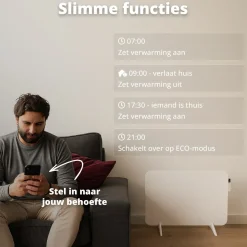 FlinQ Elektroheizungen|Elektroheizungen^800 Watt Smart Infrarot-Heizung - White