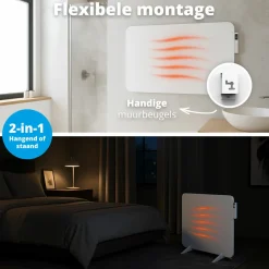FlinQ Elektroheizungen|Elektroheizungen^800 Watt Smart Infrarot-Heizung - White