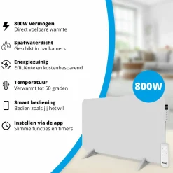FlinQ Elektroheizungen|Elektroheizungen^800 Watt Smart Infrarot-Heizung - White