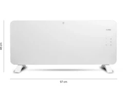 FlinQ Elektroheizungen|Elektroheizungen-2000 Watt Smart Konvektor-Heizung - White
