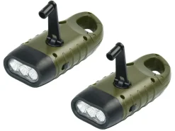 FlinQ Taschenlampen|Taschenlampen^Aufziehbare Taschenlampe - Set von 2