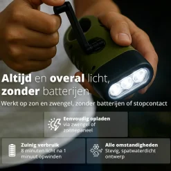 FlinQ Taschenlampen|Taschenlampen^Aufziehbare Taschenlampe - Set von 2