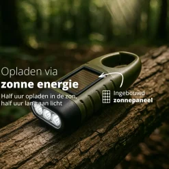 FlinQ Taschenlampen|Taschenlampen^Aufziehbare Taschenlampe - Set von 2