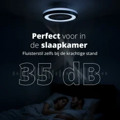 FlinQ Ventilatoren-Deckenventilator LumiFan - Schwarz