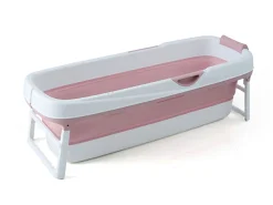 FlinQ Spa-Faltbare Badewanne - Pink/White