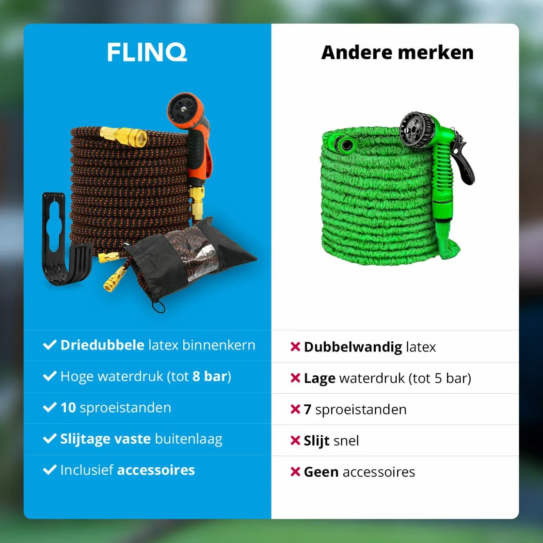 FlinQ Gartenschläuche^Flexibler Gartenschlauch - 30 Meter