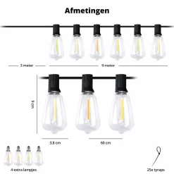 FlinQ Lichterketten|Lichterketten^Intelligente Premium Lichtgirlande - 15 Meter