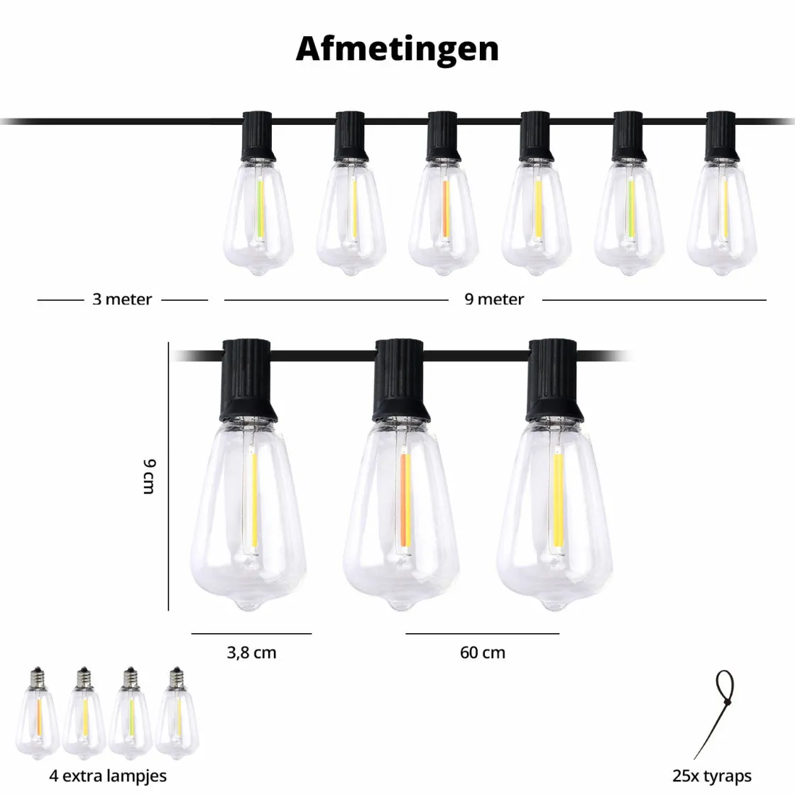 FlinQ Lichterketten|Lichterketten^Intelligente Premium Lichtgirlande - 15 Meter