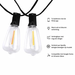FlinQ Lichterketten|Lichterketten^Intelligente Premium Lichtgirlande - 15 Meter