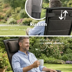 FlinQ Campingstühle Mit Verstellbarer Rückenlehne|Klappstühle-Luma Klappstühl - Set van 2