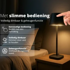 FlinQ Lume Kabellose Tischlampe - Gold< Campinglampen Aufladbar|Campinglampen Aufladbar