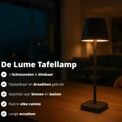 FlinQ Campinglampen Aufladbar|Campinglampen Aufladbar^Lume Kabellose Tischlampe - Bronze