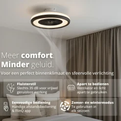 FlinQ Ventilatoren^LumiFan Smart-Deckenventilator - White
