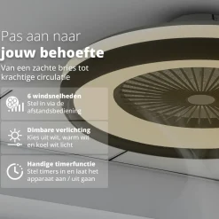 FlinQ Ventilatoren^LumiFan Smart-Deckenventilator - White