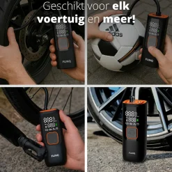 FlinQ Tragbarer Luftkompressor - Black/Orange< Camping Luftpumpen