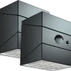 FlinQ Solar-Außenbeleuchtung|Solar-Außenbeleuchtung^TwistCube Solar Wandleuchte - Set von 2