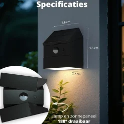 FlinQ Solar-Außenbeleuchtung|Solar-Außenbeleuchtung^TwistCube Solar Wandleuchte - Set von 2