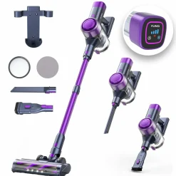 FlinQ Staubsauger^V12 Akku-Staubsauger mit Handstaubsauger - Purple