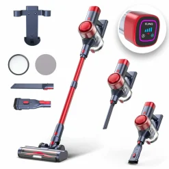 FlinQ Staubsauger-V12 Stielstaubsauger und Stielsauger - Red