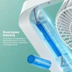 FlinQ Ventilatoren^Wiederaufladbarer Tischventilator - Black