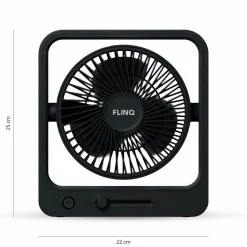 FlinQ Ventilatoren^Wiederaufladbarer Tischventilator - Black