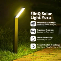 FlinQ Solar-Außenbeleuchtung|Solar-Außenbeleuchtung-Yora Solar-Gartenleuchten - 2er-Pack