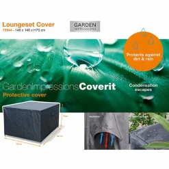 Garden Impressions Schutzhüllen Gartenmöbel^Coverit Loungesethülle - 148 x 148 x 70 cm