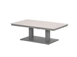 Garden Impressions Gartentische-Cyprus 150 x 87 cm verstellbarer Couchtisch – Taupe