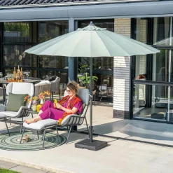 Garden Impressions Manila Ø250 cm – Sonnenschirm aus Olivenholz< Sonnenschirme