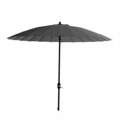 Garden Impressions Manilla donker grijze stokparasol - Anthracite< Sonnenschirme