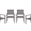 Garden Impressions Moon Carbon Black Gartenstuhl - Set von 4< Gartenstühle