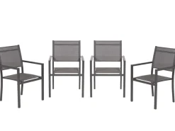 Garden Impressions Moon Carbon Black Gartenstuhl - Set von 4< Gartenstühle