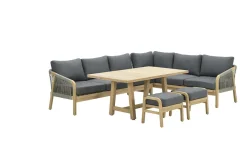 Garden Impressions Santos Lounge-Dining Set - 5-teilig - Rechts< Lounge Sets