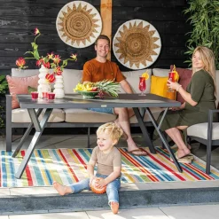 Garden Impressions Lounge Sets-Senja Rechts Desert-Sand Lounge-Diningset