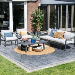 Garden Impressions Lounge Sets^Tarera dunkelgraues 4-teiliges Lounge-Set